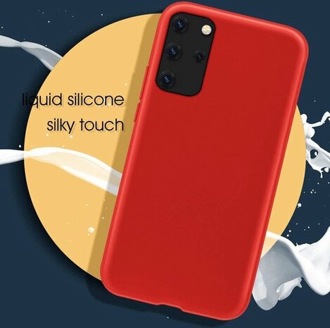 Samsung S20 Plus - Siliconen Back Cover - Rood