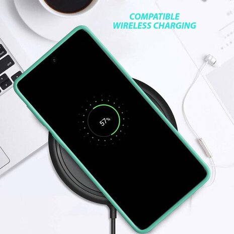 Samsung S20 Plus - Siliconen Back Cover - Groen