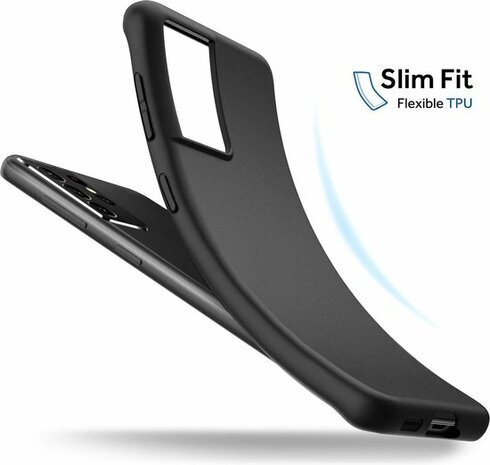 Samsung S21 Ultra - Siliconen Back Cover - Zwart