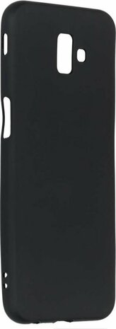 Samsung J6 Plus - Siliconen Back Cover - Zwart