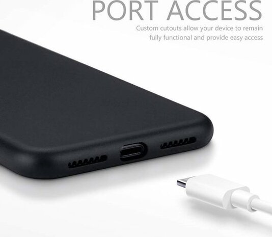 iPhone XS Max - Siliconen Back Cover - Zwart