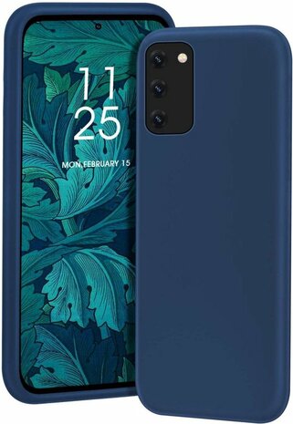 Samsung S20 - Siliconen Back Cover - Donker Blauw