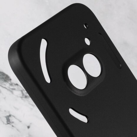 Nothing Phone 2a Plus - Siliconen Back Cover - Zwart