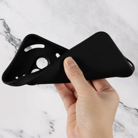 Nothing Phone 2a Plus - Siliconen Back Cover - Zwart