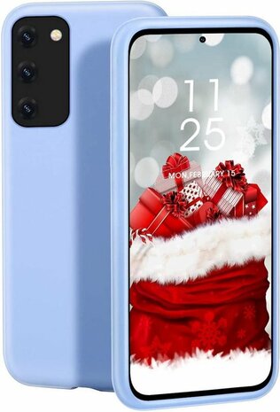 Samsung S20 - Siliconen Back Cover - Blauw