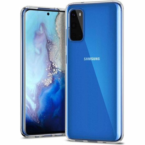 Samsung S20 - Siliconen Back Cover - Transparant
