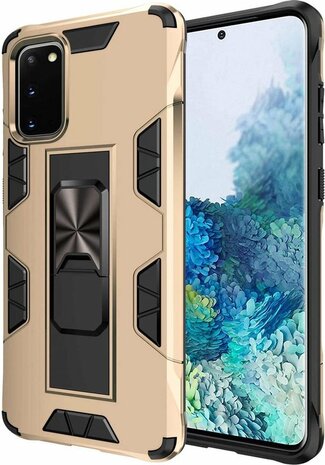 Samsung S20 Goud - Magnetic Kickstand Armor Case