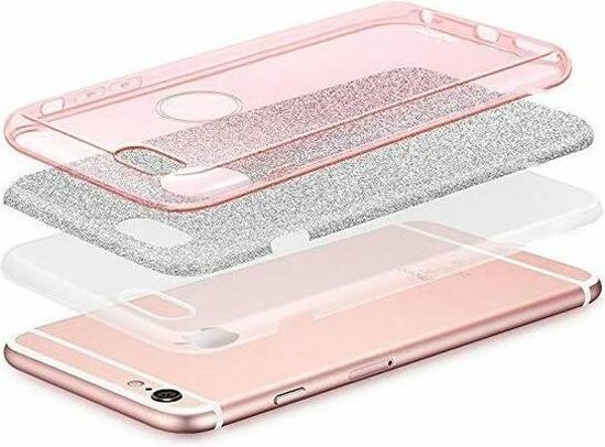 iPhone XS Max - Glitter Back Cover - Goud