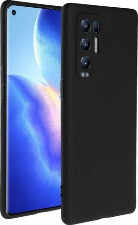 Find X3 Neo 5G - Siliconen Back Cover - Zwart