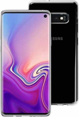 Samsung S10 - Siliconen Back Cover - Transparant