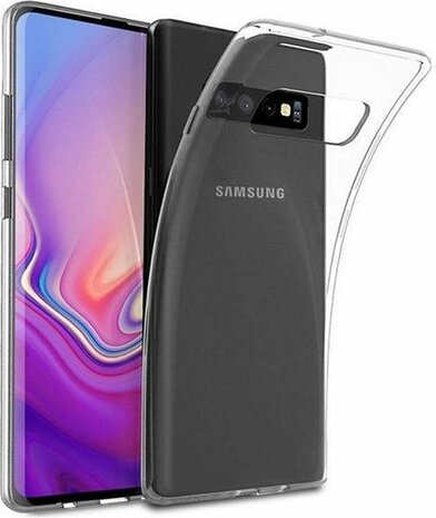 Samsung S10 - Siliconen Back Cover - Transparant