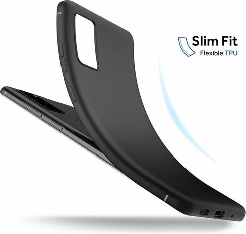 Samsung S20 Plus - Siliconen Back Cover - Zwart