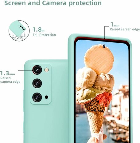 Samsung S20 FE - Siliconen Back Cover - Turquoise