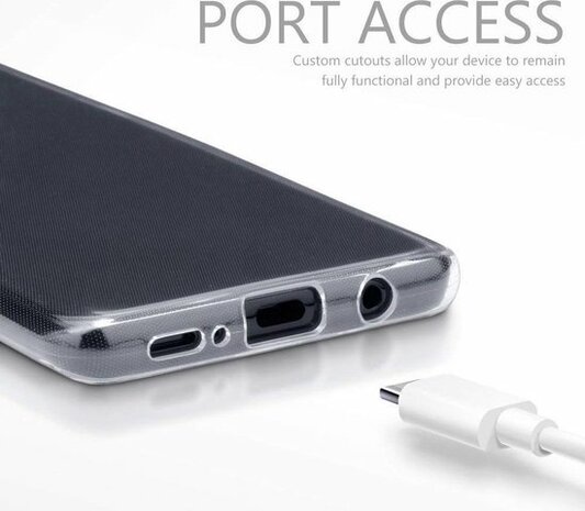 Samsung S9 Plus - Siliconen Back Cover - Transparant