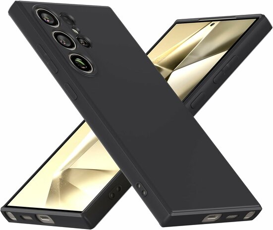 Samsung S24 Ultra - Siliconen Back Cover - Zwart