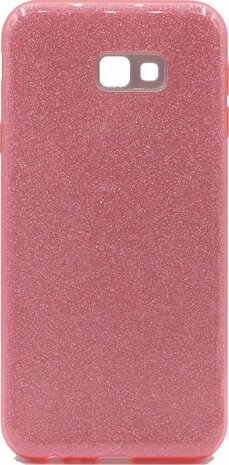 Samsung J4 Plus - Glitter Back Cover - Roze