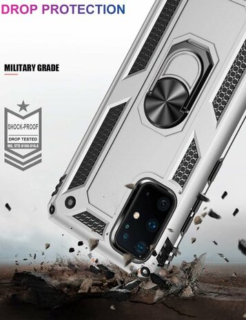 Samsung S20 Plus - Armor met Kickstand Ring - Grijs