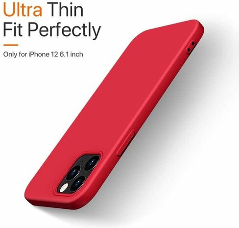 iPhone 12 Pro Max - Siliconen Back Cover - Rood