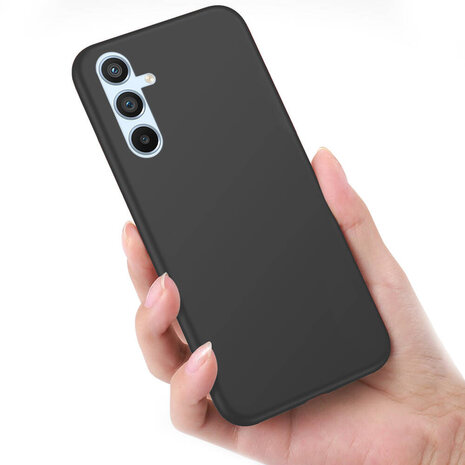 Samsung S23 FE - Siliconen Back Cover - Zwart