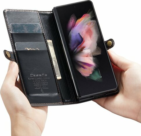 Samsung Z Fold 3 Charcoal Gray - Book Case