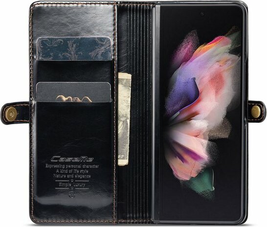Samsung Z Fold 3 Charcoal Gray - Book Case