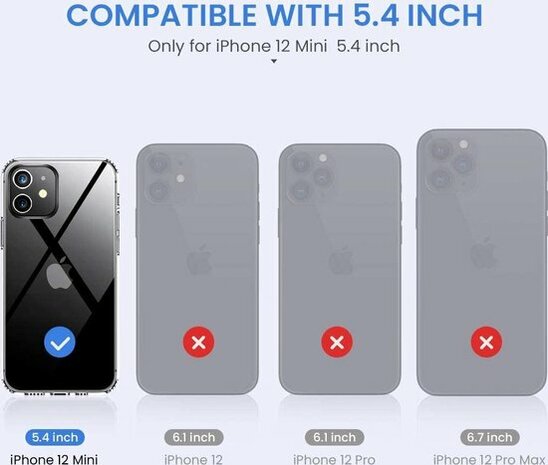 iPhone 12 Mini - Siliconen Back Cover - Transparant