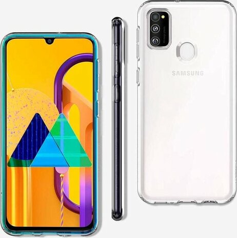 Samsung M21 - Siliconen Back Cover - Transparant