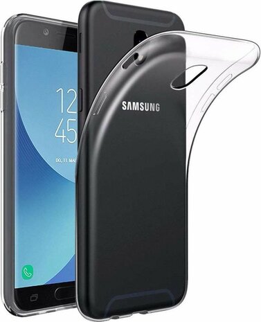Samsung J7 2017 - Siliconen Back Cover - Transparant