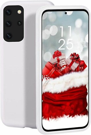 Samsung S20 Plus - Siliconen Back Cover - Wit
