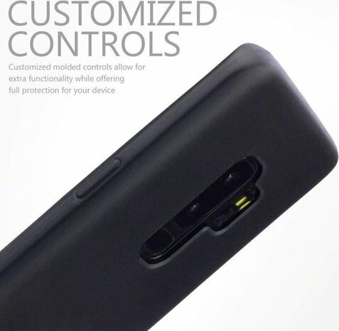 Samsung S9 Plus - Siliconen Back Cover - Zwart
