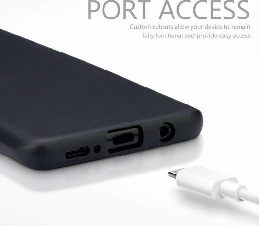 Samsung S9 Plus - Siliconen Back Cover - Zwart