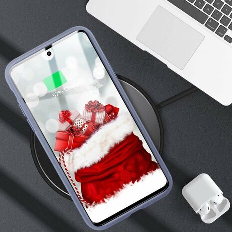 Samsung S20 - Siliconen Back Cover - Paars