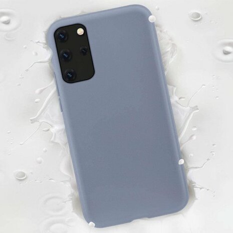 Samsung S20 Plus - Siliconen Back Cover - Paars