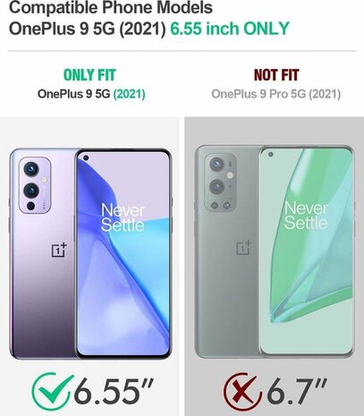 OnePlus 9 - Book Case - Zwart