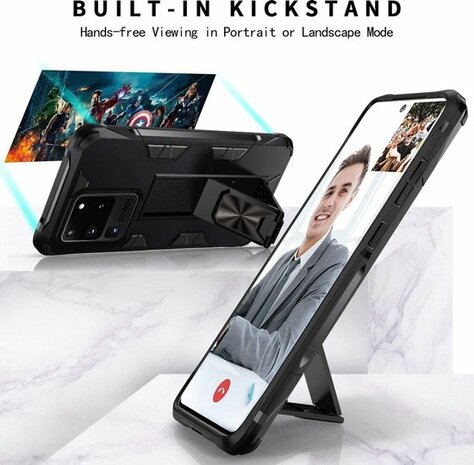 Samsung S20 Ultra Goud - Magnetic Kickstand Armor Case