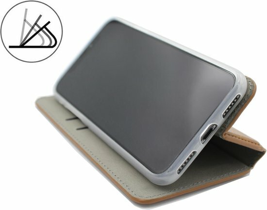 iPhone 12 Mini Bruin - HQ Slim Book Case