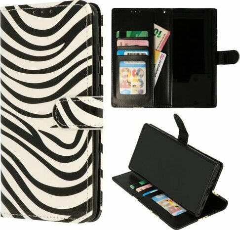 Samsung S21 FE - Book Case - Zebra