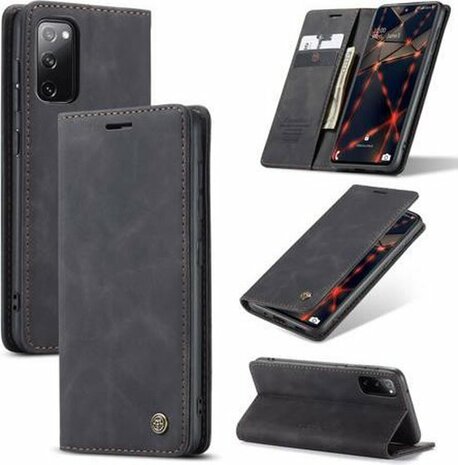 Samsung S20 FE Vintage Zwart - Book Case