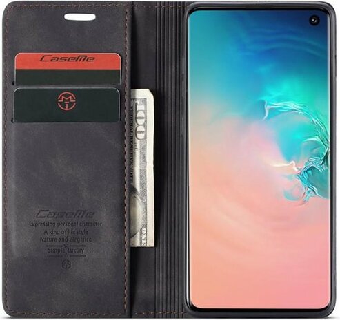Samsung S10 Charcoal Gray - Book Case