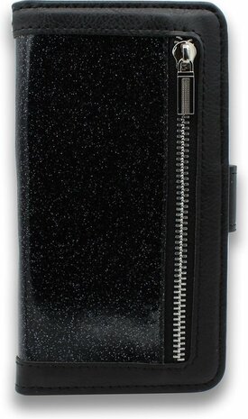 iPhone 12 Mini Zwart - Rits Book Case