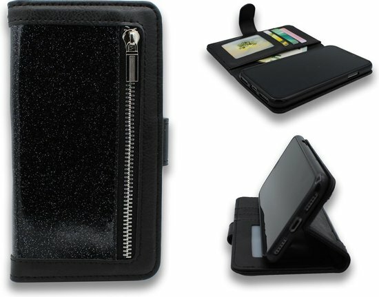 iPhone 12 Pro Max Zwart - Rits Book Case