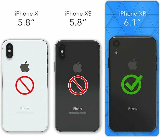 iPhone XR Groen - TPU Back Cover met Koord