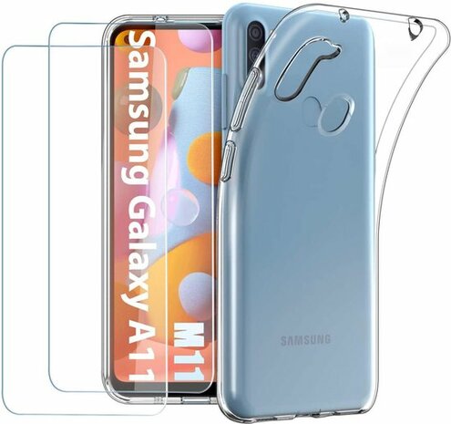 M11 - Back Cover &amp; 2X Glas - Transparant