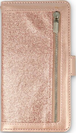 iPhone 11 Pro Max Rosegoud - Rits Book Case