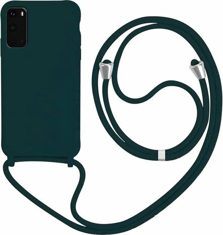 Samsung S20 FE Groen - TPU Back Cover met Koord