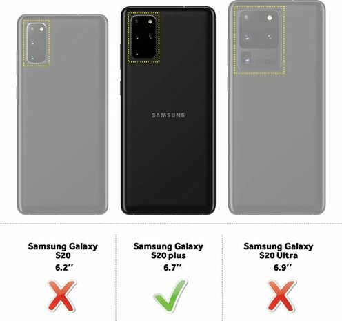 Samsung S20 Plus Zwart - My Choice