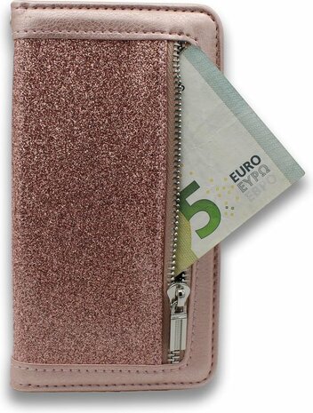 iPhone XS Max - Rits Book Case - Rosegoud