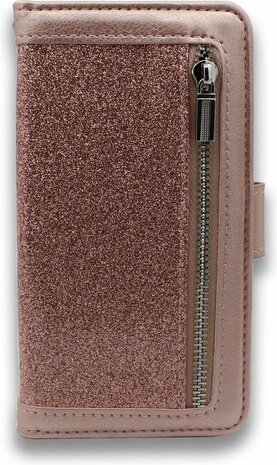 iPhone 12 Mini Rosegoud - Rits Book Case