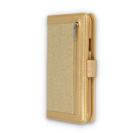 iPhone 12 Mini Goud - Rits Book Case