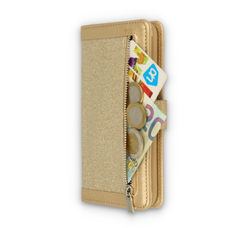 iPhone 12 Mini Goud - Rits Book Case